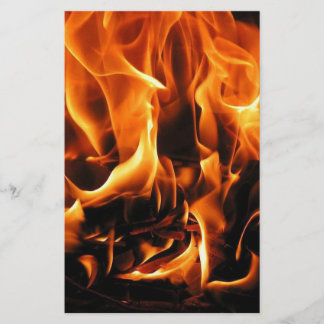 Avfyra, flammar brevpapper