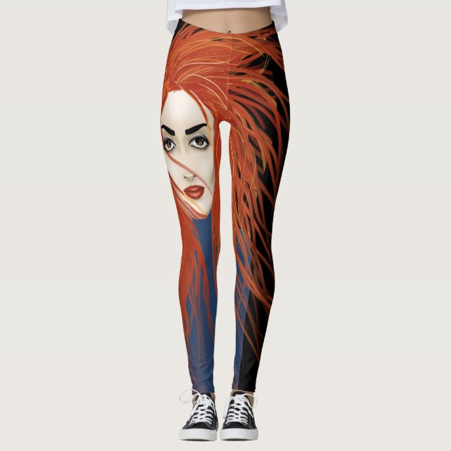 Avfyra flickan leggings (Framsida)