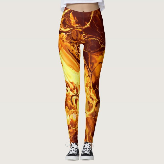 Avfyra Fractalkonst 5-6 avbildar alternativ Leggings (Framsida)