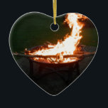 Avfyra gropbrasan avbildar julgransprydnad keramik<br><div class="desc">Den Firepit brasan avbildar</div>