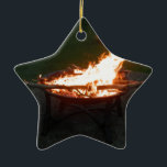Avfyra gropbrasan avbildar julgransprydnad keramik<br><div class="desc">Den Firepit brasan avbildar</div>