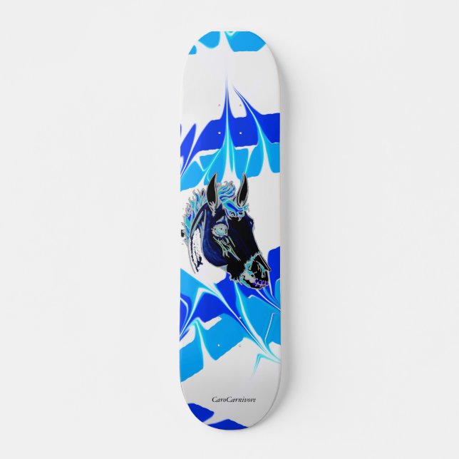 Avfyra hästen skateboard bräda 19,5 cm (Framsida)