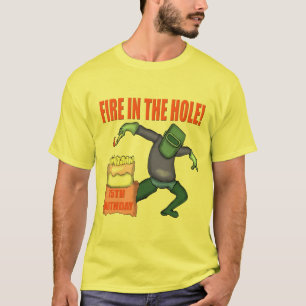 Avfyra i gåvorna för hål75:efödelsedagen t-shirt