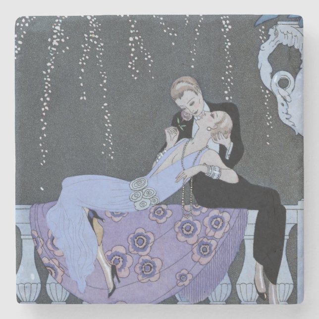 Avfyra, illustration för "Fetes Galantes" vid Pau Underlägg Sten (Framsidan)