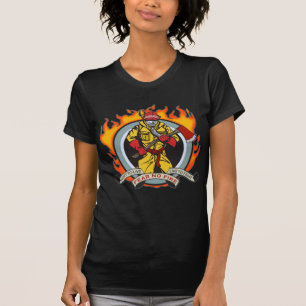 Avfyra kämpar fruktar inget avfyrar tee shirt