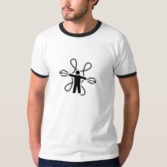 Avfyra kedjar Poi-Spinnerblomman Tröja (Framsida)