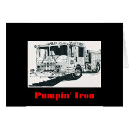 Avfyra lastbilen hälsningskort