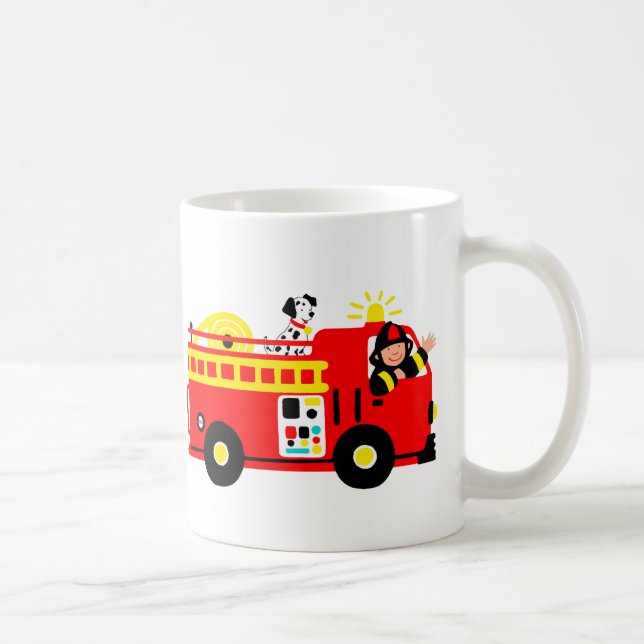 Avfyra lastbilen kaffemugg (Höger)