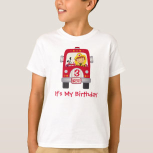 Avfyra lastbilfödelsedagpojken t shirt