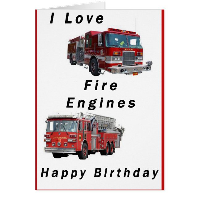 Avfyra motorn hälsningskort (Framsidan)