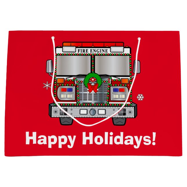 Avfyra motorn som dekoreras för jul (Framsidan)