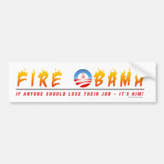 Avfyra Obama Bildekal