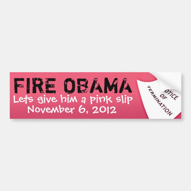 AVFYRA OBAMA, November 6, 2012, låter G… Bildekal (Framsidan)
