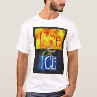 Avfyra och isutslagsplatsen tee shirt