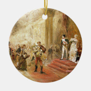 Avfyra på den österrikiska ambassaden (olja på julgransprydnad keramik
