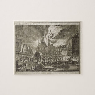 Avfyra på det gammala Amsterdam stadshuset, 17th Pussel