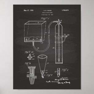 Avfyra patenterad konst för eldsläckare 1930 - poster