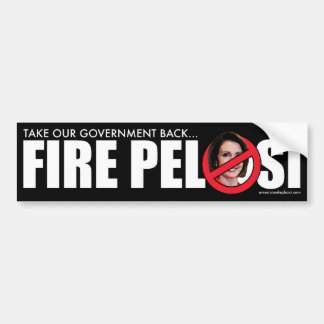 Avfyra Pelosi Bildekal