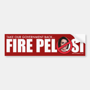 Avfyra Pelosi Bildekal