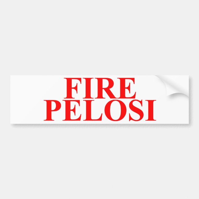 Avfyra Pelosi Bildekal (Framsidan)