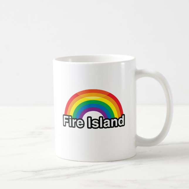 AVFYRA PRIDEREGNBÅGEN FÖR ÖN LGBT - .PNG KAFFEMUGG (Höger)