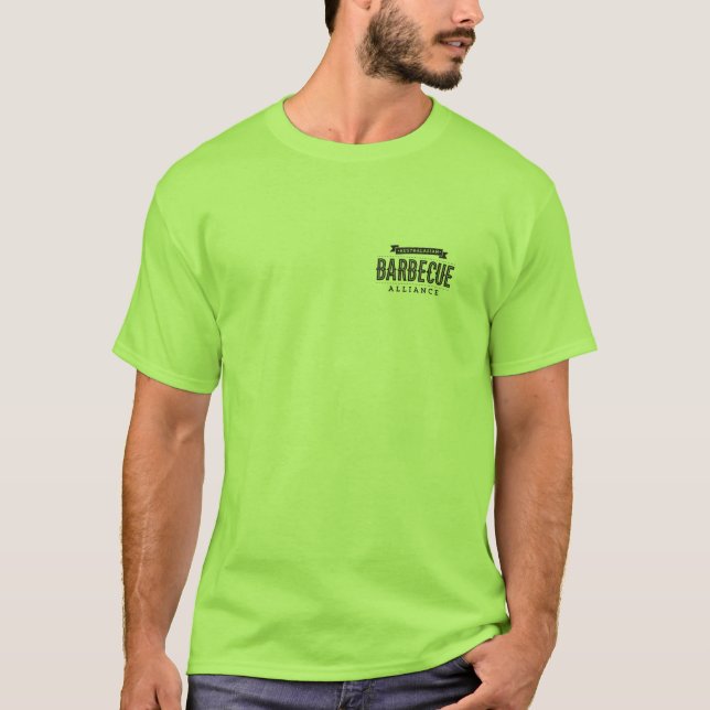Avfyra. Röka. Kött. utslagsplats T-shirt (Framsida)