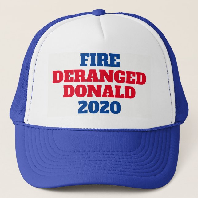 "Avfyra sinnesrubbade Donald 2020 ", Keps (Framsida)