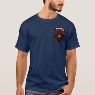 Avfyra skjortan - brandmannen (den gula hjälmen) tee shirt