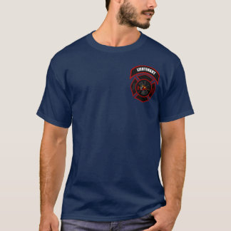 Avfyra skjortan - lieutenanten (den röda hjälmen) tee shirt