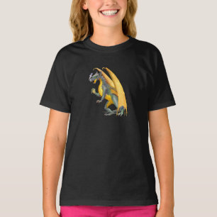 Avfyra T-tröja för mörk för andningdrakeungar T Shirt