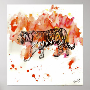 Avfyra tigern poster