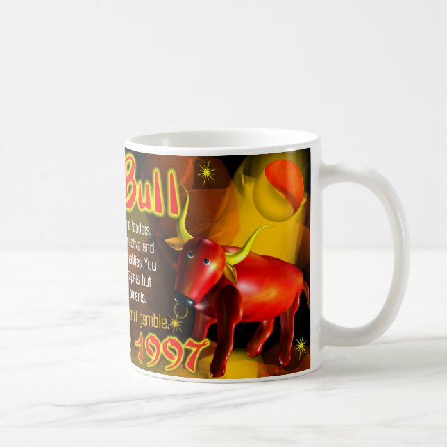 Avfyra tjuren född 1937, 1997 kaffemugg (Höger)
