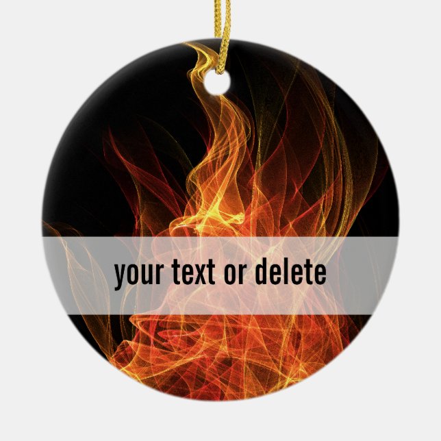 Avfyra triangeln julgransprydnad keramik (Framsidan)