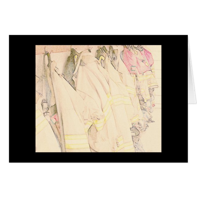 avfyra utrustar, ordnar till hälsningskort (Framsidan Horizontal)