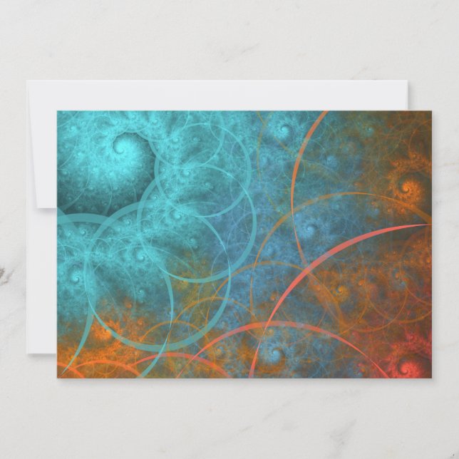 "Avfyra VS is" Fractalkonst Inbjudningar (Framsida)