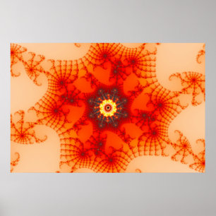 Avfyra webben - Fractalkonst Poster