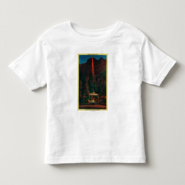 Avfyranedgången från glaciären pekar t-shirt (Framsida)