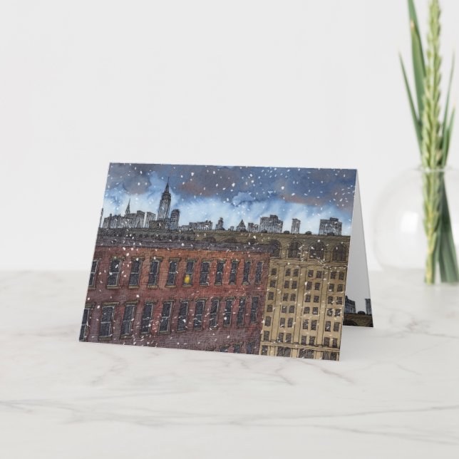 "Avfyrar blinkljus av" julkortet Helgkort (Framsida)