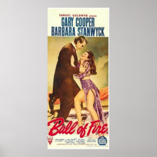 "Avfyrar boll av" filmaffischen Poster