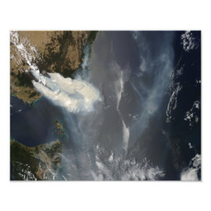 Avfyrar och röker i southeast Australien Fototryck