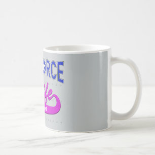 Avgådd flygvapenfru kaffemugg