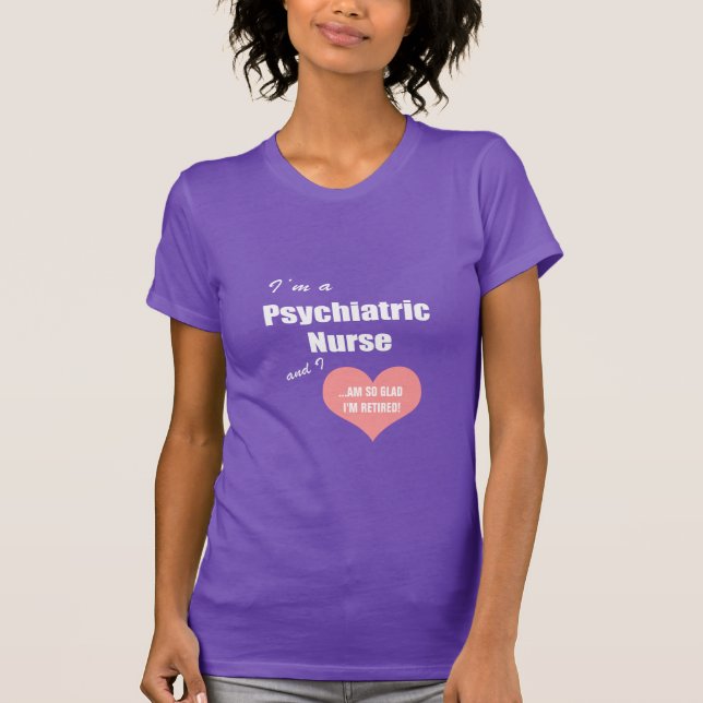 Avgådd glad I förmiddag för psykiatrisk Tee Shirt (Framsida)