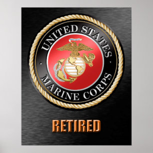 Avgådd USMC poster