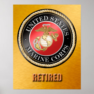 Avgådd USMC poster