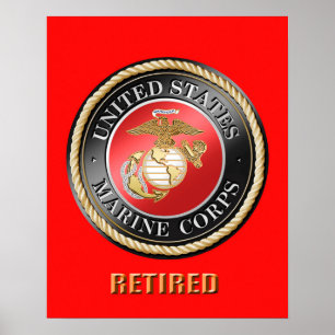 Avgådd USMC poster