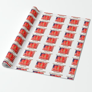 Avgådd USMC slå in papper Presentpapper