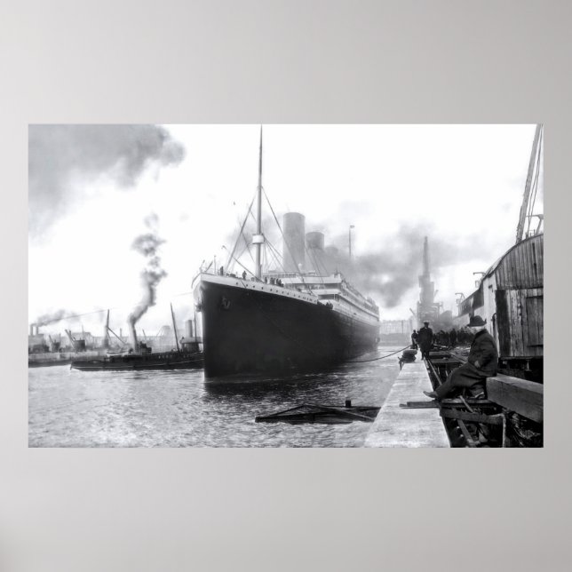 Avgående Southampton: RMS Titanic Poster (Framsidan)