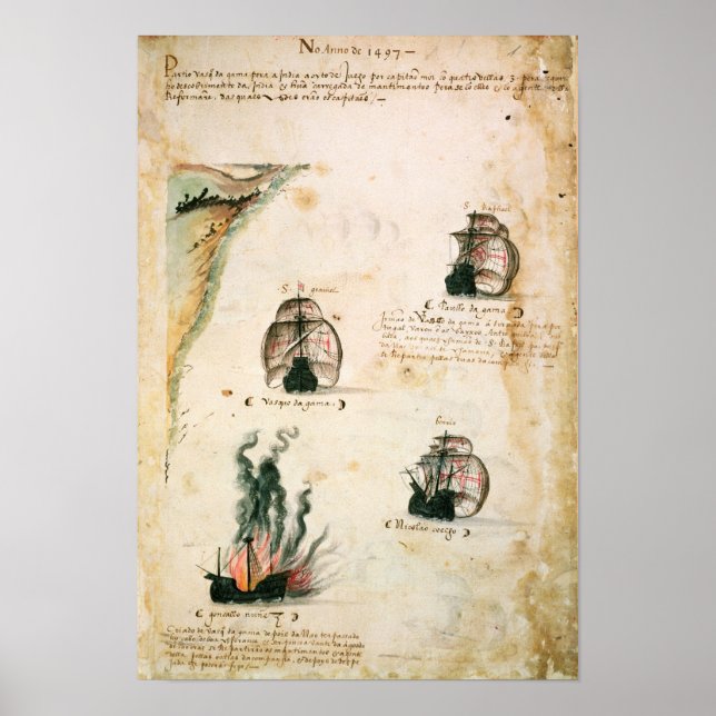 Avgång från Vasco da Gama Poster (Framsidan)