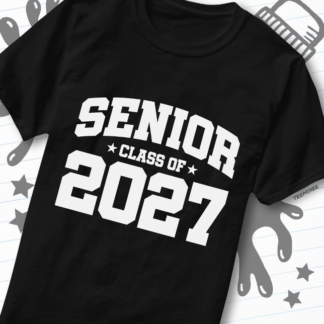 Avgångsår Skolstolthet Avgångsklass 2027 T Shirt (Skapare uppladdad)