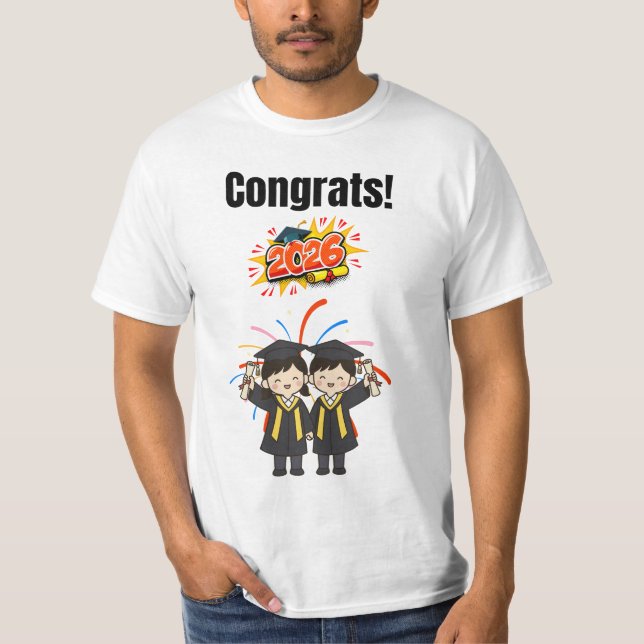 Avgångsfirande för klassen 2026  t shirt (Framsida)